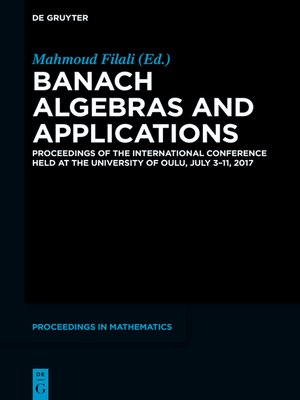 cover image of Banach Algebras and Applications
